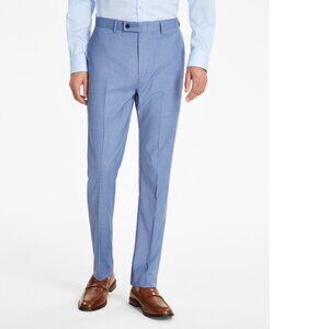 Calvin Klein Men's Slim-Fit Dress Pants Blue B4HP